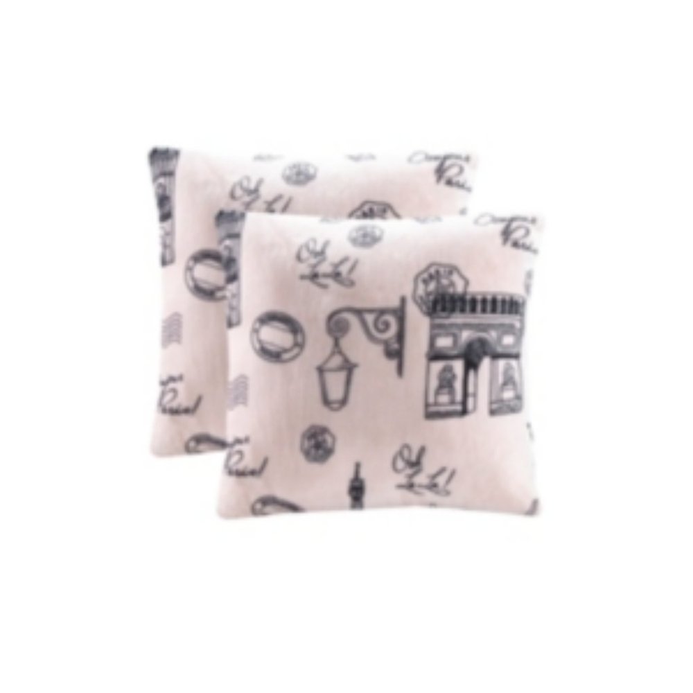 *CLOSE OUT*  Charter Club Paris 2 Pack Decor Pillows, 18' X 18", Pink - 5987